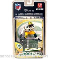 McFarlane Toys Green Bay Packers NFL 25 Charles Woodson White Jersey Exclusive B004J7EP5G